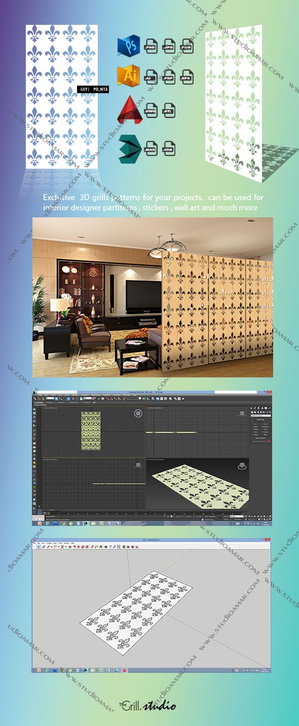 LILY (3d screens) PD_N13 - 3DOcean Item for Sale