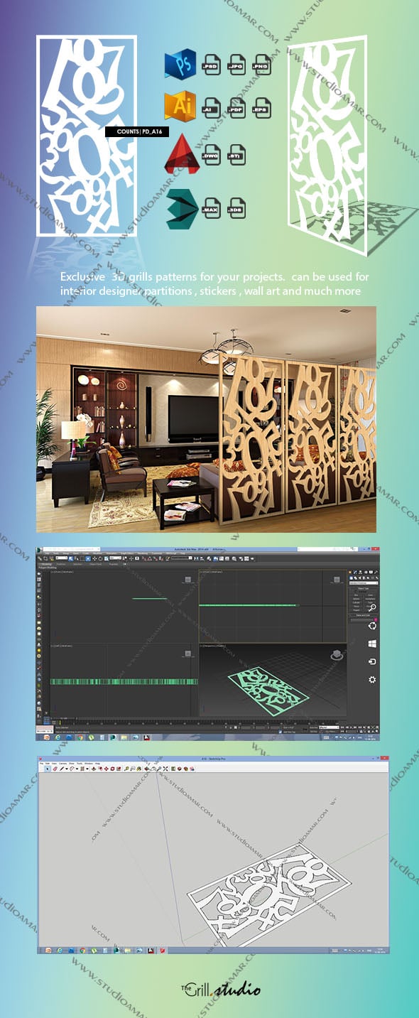 Counts ( 3D SCREEN ) PD_A16 - 3DOcean Item for Sale