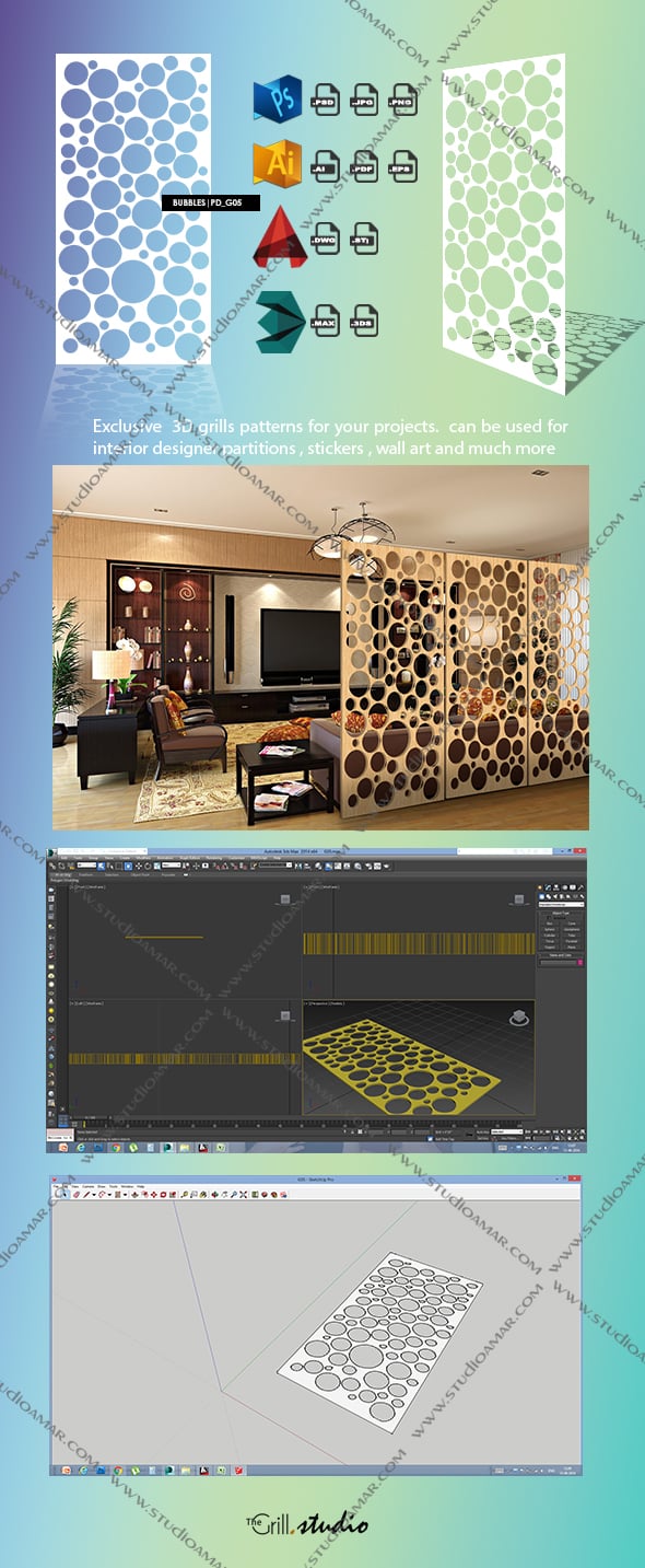 Bubbles (3D SCREEN) PD_G05 - 3DOcean Item for Sale