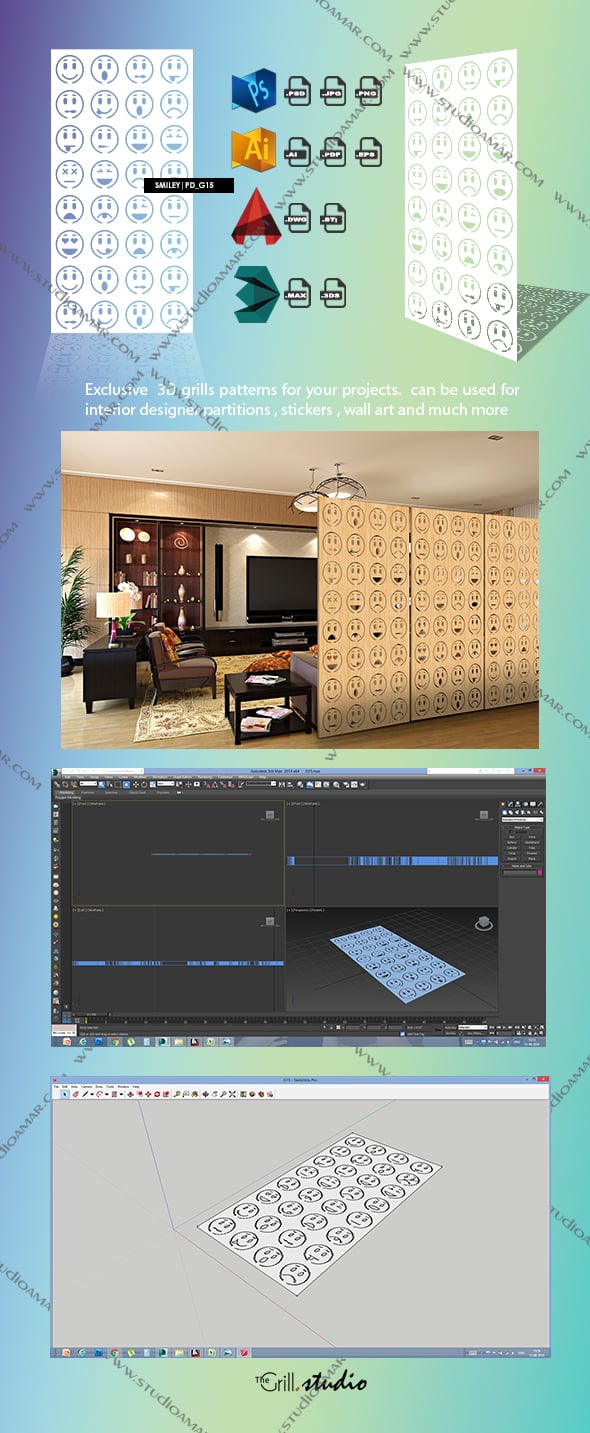 Smiley (3D screen) PD_G15 - 3DOcean Item for Sale