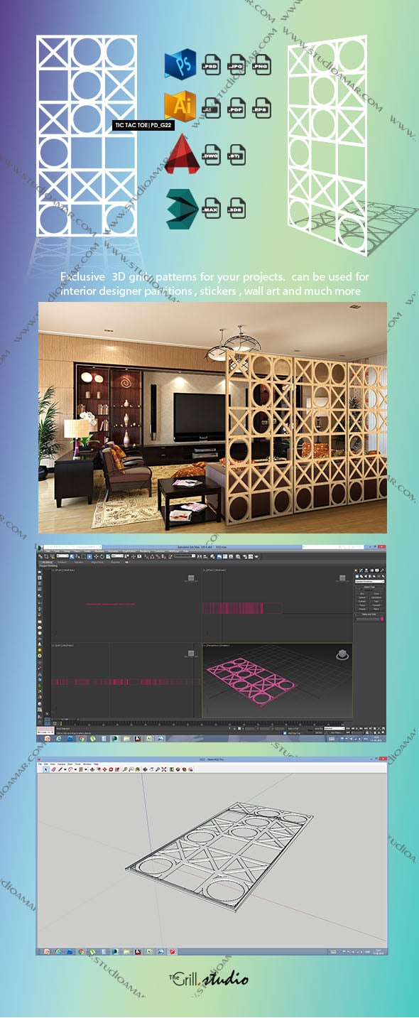TIC TAC TOE (3D screen) PD_G22 - 3DOcean Item for Sale