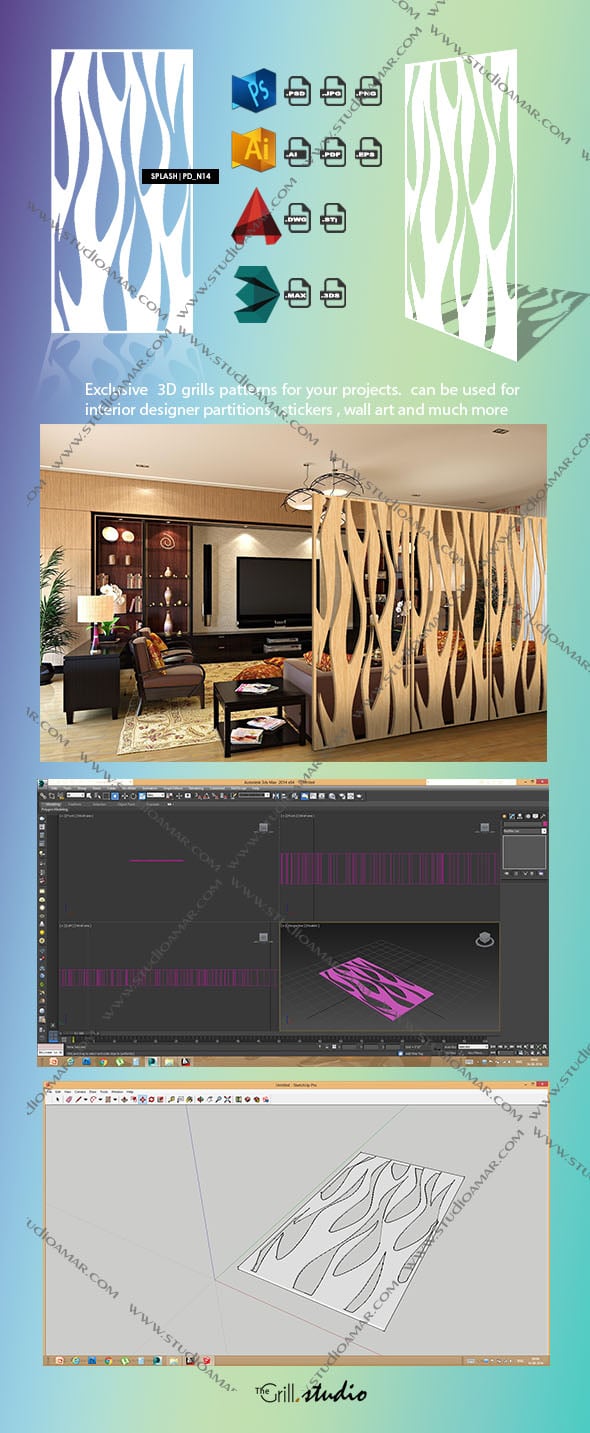 Splash (3d screens) PD_N14 - 3DOcean Item for Sale