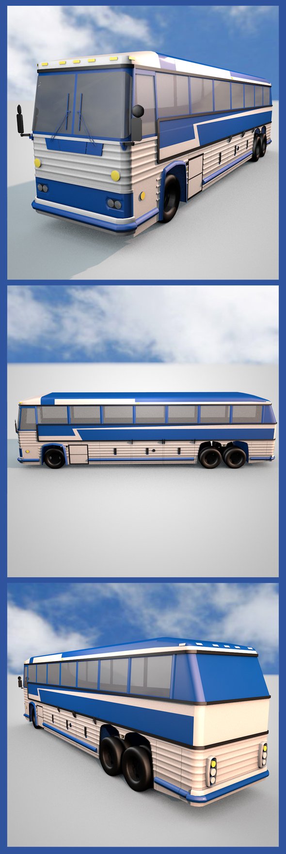 Dual Axle Bus - 3DOcean Item for Sale