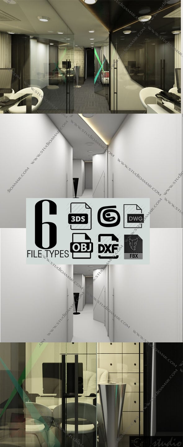 Realistic workspace 3D 151 - 3DOcean Item for Sale