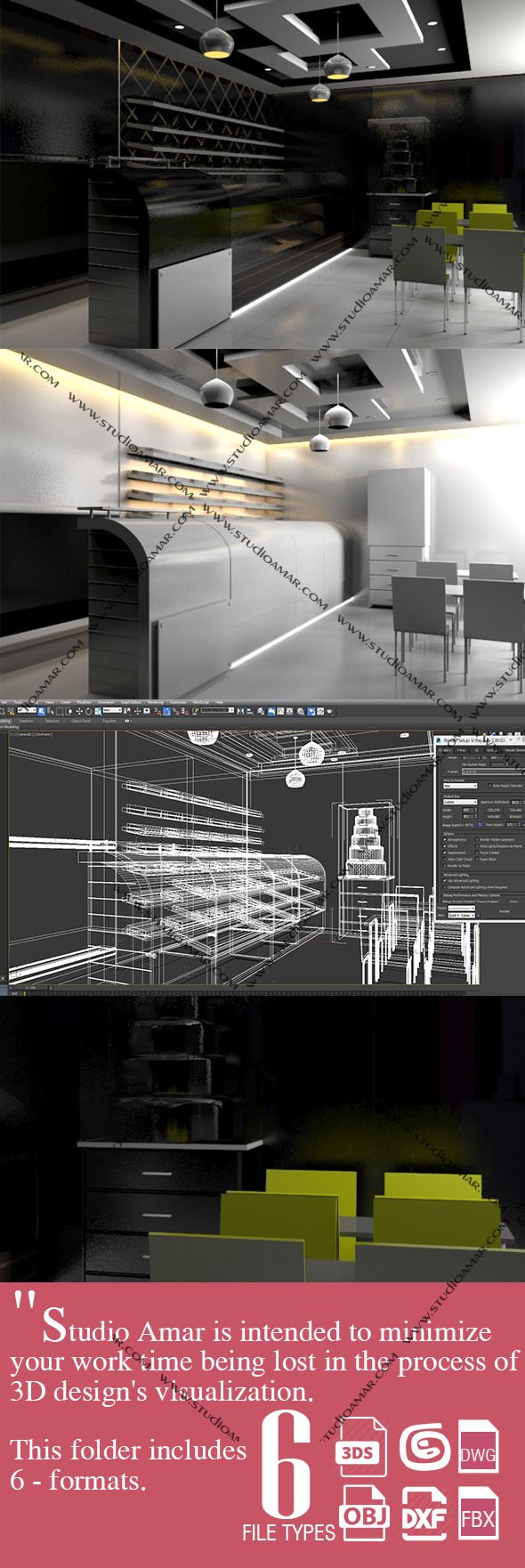 Realistic Bakery Interior 184 - 3DOcean Item for Sale