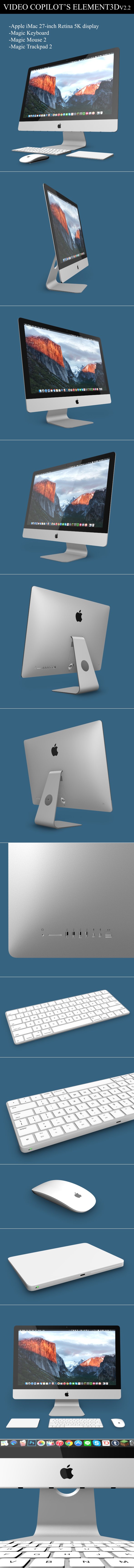 Element3D - iMac 2015 (Retina 5K 27-inch) - 3DOcean Item for Sale