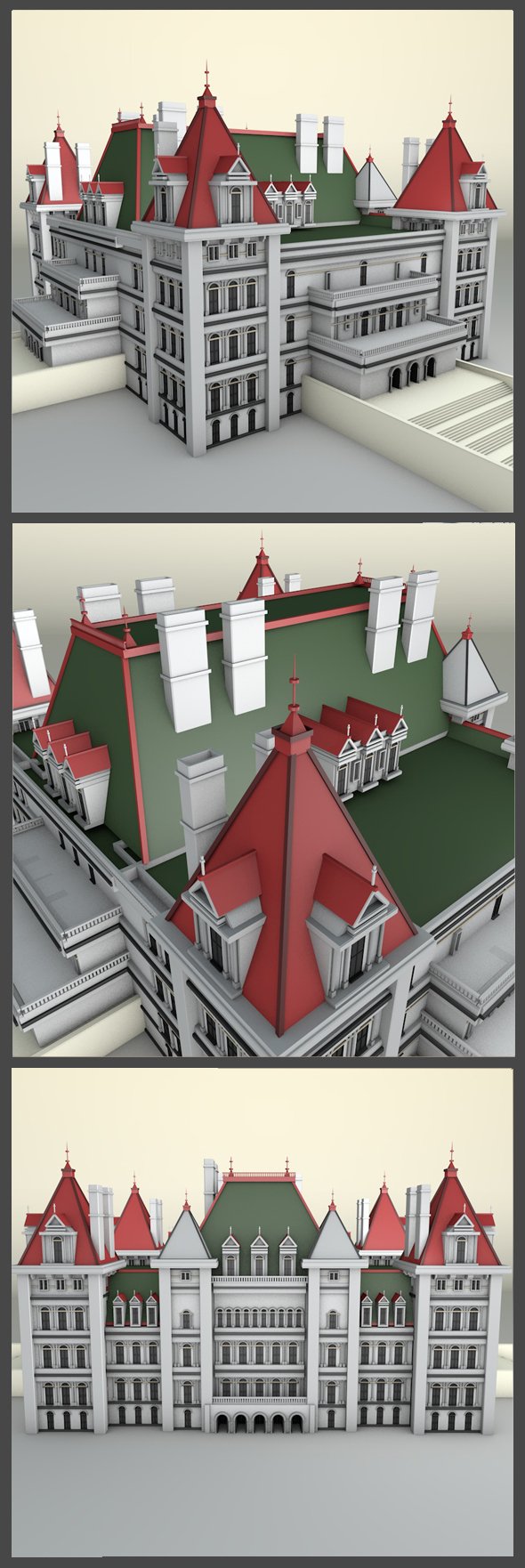 New York State Capitol - 3DOcean Item for Sale