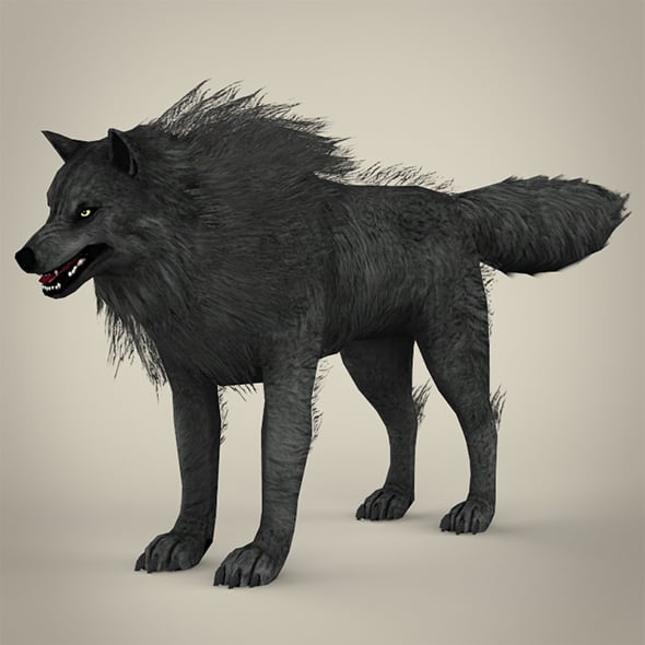 Black Wolf - 3DOcean Item for Sale
