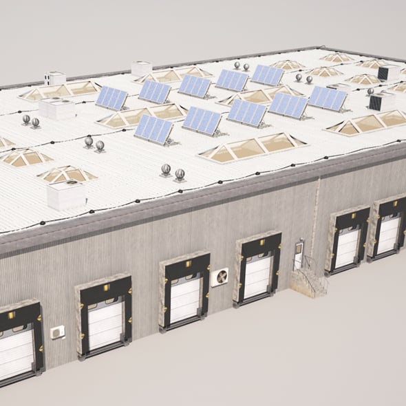 Cargo Building - 3DOcean Item for Sale