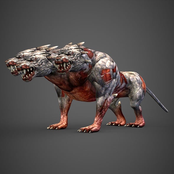 Fantasy Animal Hell Dog - 3DOcean Item for Sale