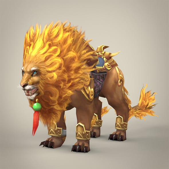 Fantasy Warrior Lion - 3DOcean Item for Sale