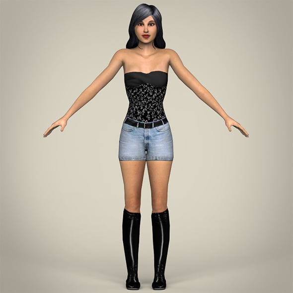 Sexy Girl A02 - 3DOcean Item for Sale