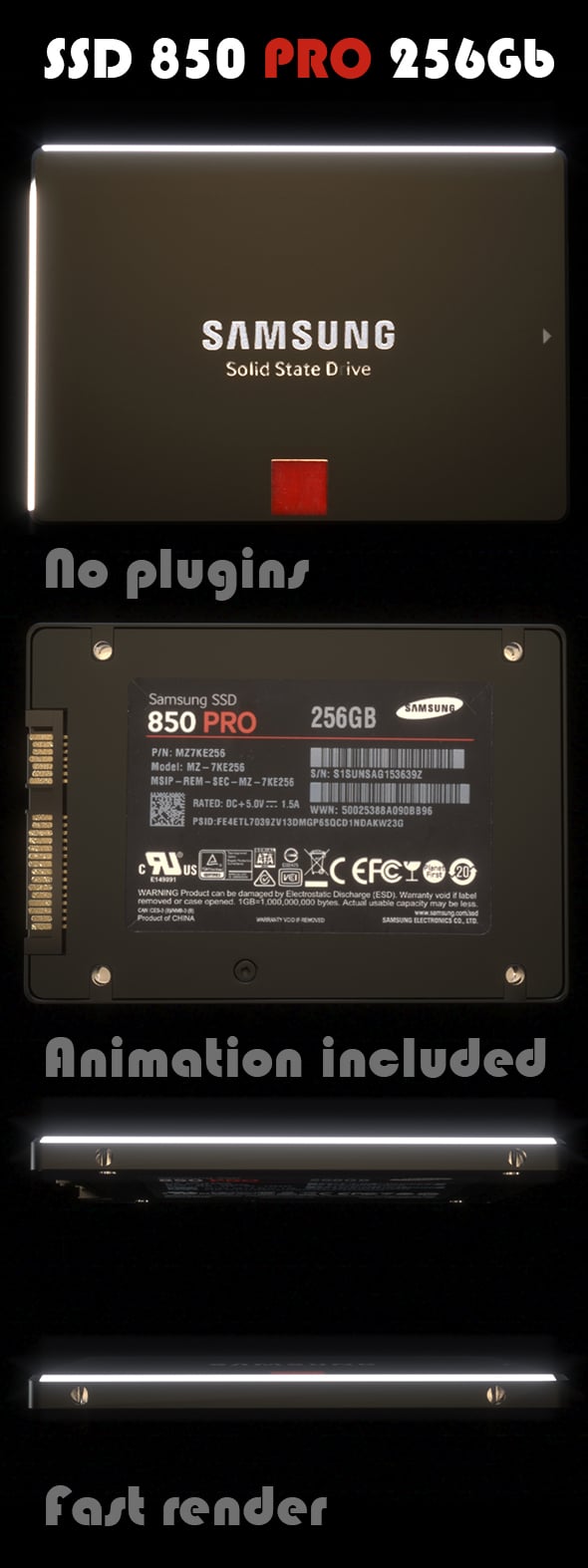 SSD 850 PRO - 3DOcean Item for Sale