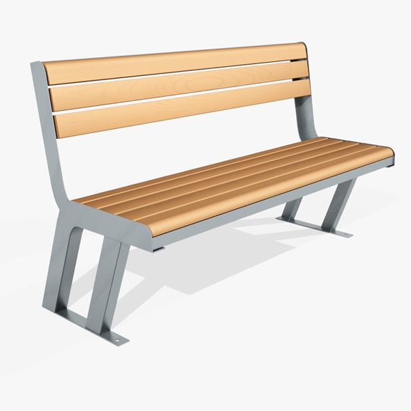 Bench Street - 3DOcean Item for Sale