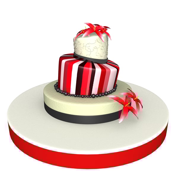Weeding Cake 02 - 3DOcean Item for Sale
