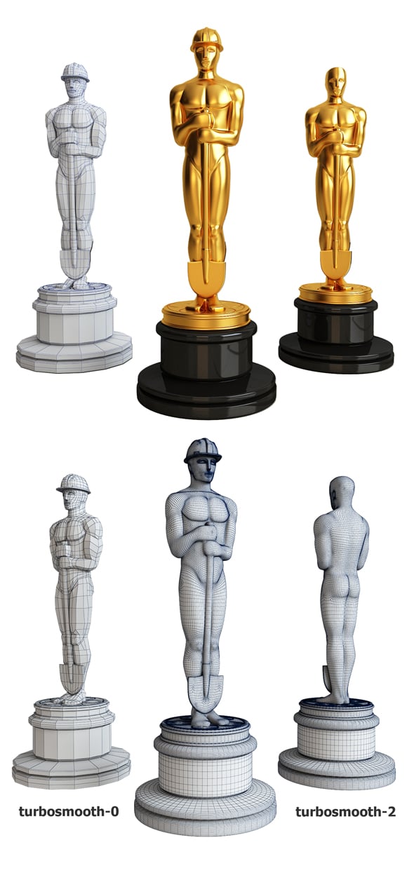 Oscar with a shovel - 3DOcean Item for Sale