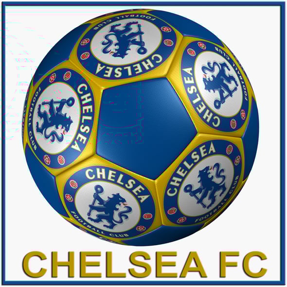 SOCCER BALL CHELSEA FC - 3DOcean Item for Sale