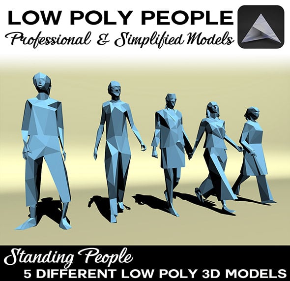 Low Poly People - 3DOcean Item for Sale