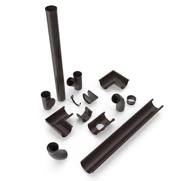 Plastic Gutter System - 3DOcean Item for Sale