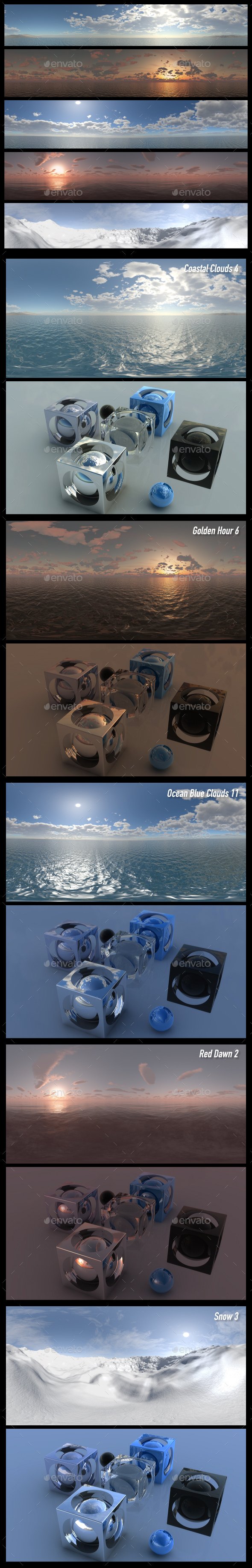 HDRI Pack 16 - 3DOcean Item for Sale