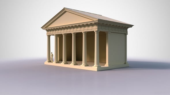 Doric Temple 1 - 3DOcean Item for Sale