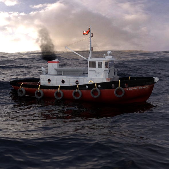 Tugboat - 3DOcean Item for Sale