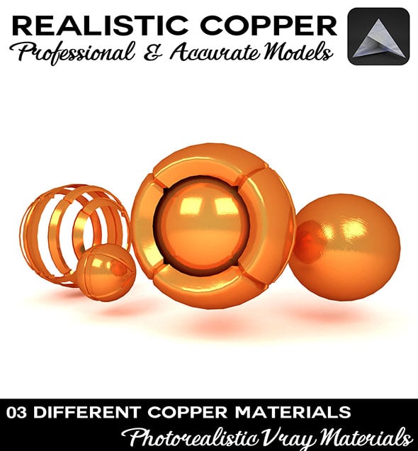 Copper Material - 3DOcean Item for Sale