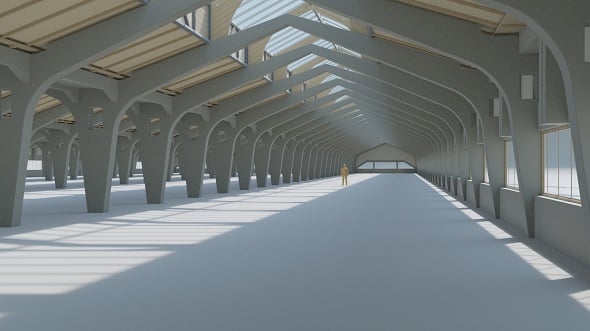 Factory Hall Interior - 3DOcean Item for Sale