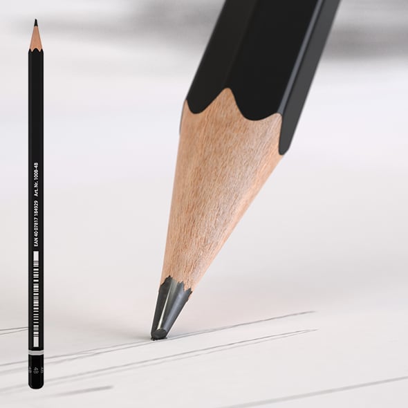 HD Black Pencil - 3DOcean Item for Sale