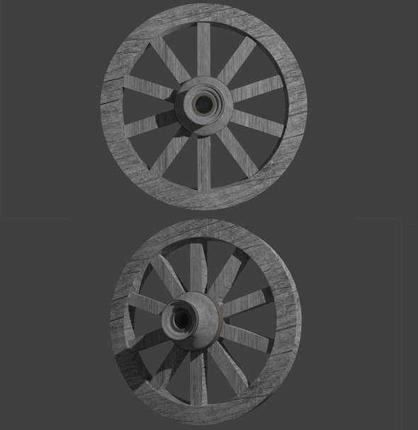 Wagon Wheel - 3DOcean Item for Sale