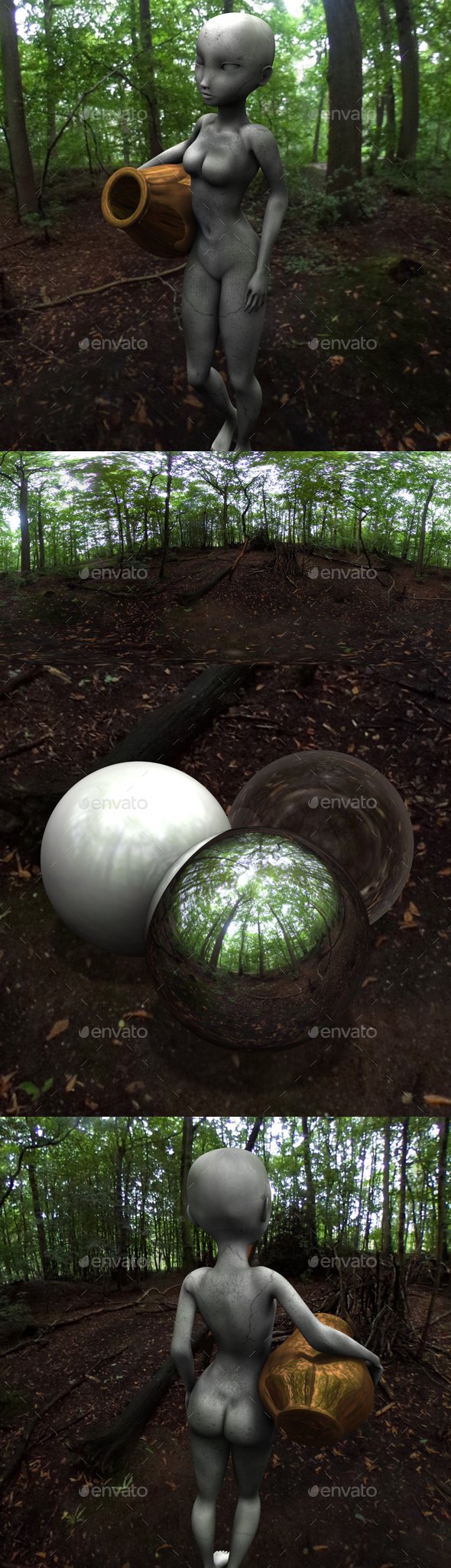 Dark Forest HDRI - 3DOcean Item for Sale