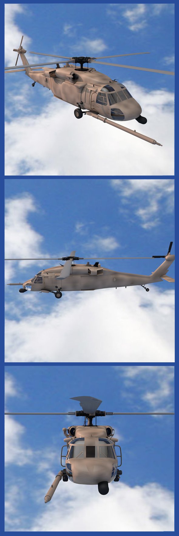 MH-60G Helicopter - 3DOcean Item for Sale