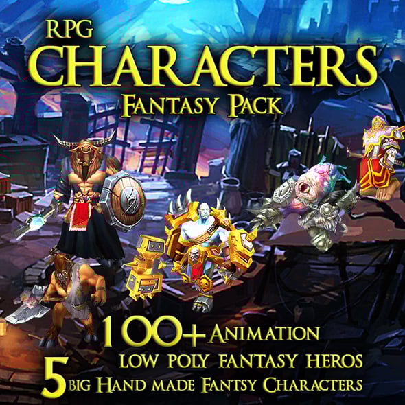 RPG Characters Fantasy Pack - 3DOcean Item for Sale