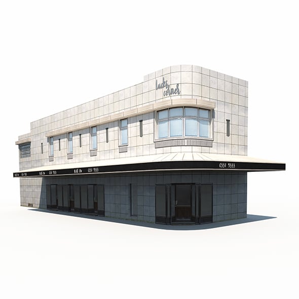 Dinner House 165 Low Poly - 3DOcean Item for Sale