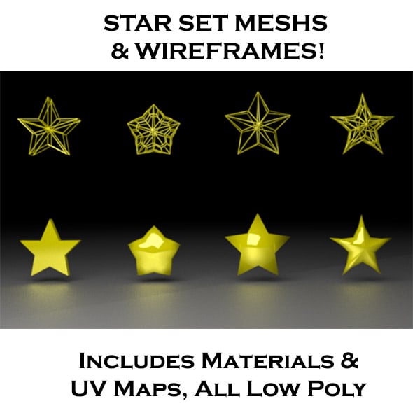 Star Set - 3DOcean Item for Sale