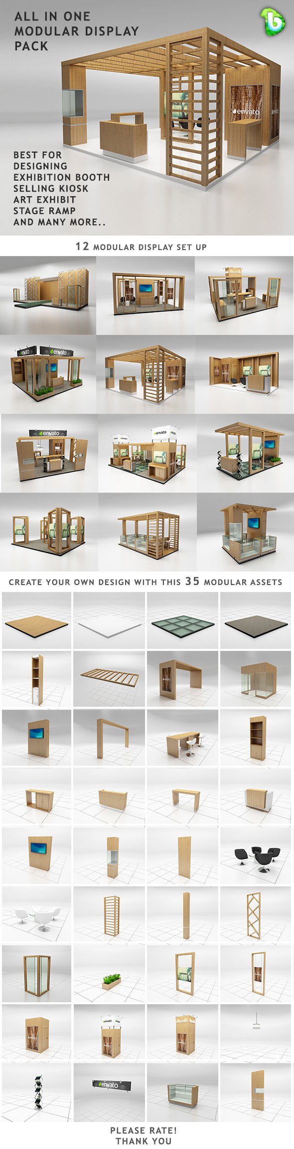 ALL IN ONE - MODULAR DISPLAY PACK - 3DOcean Item for Sale