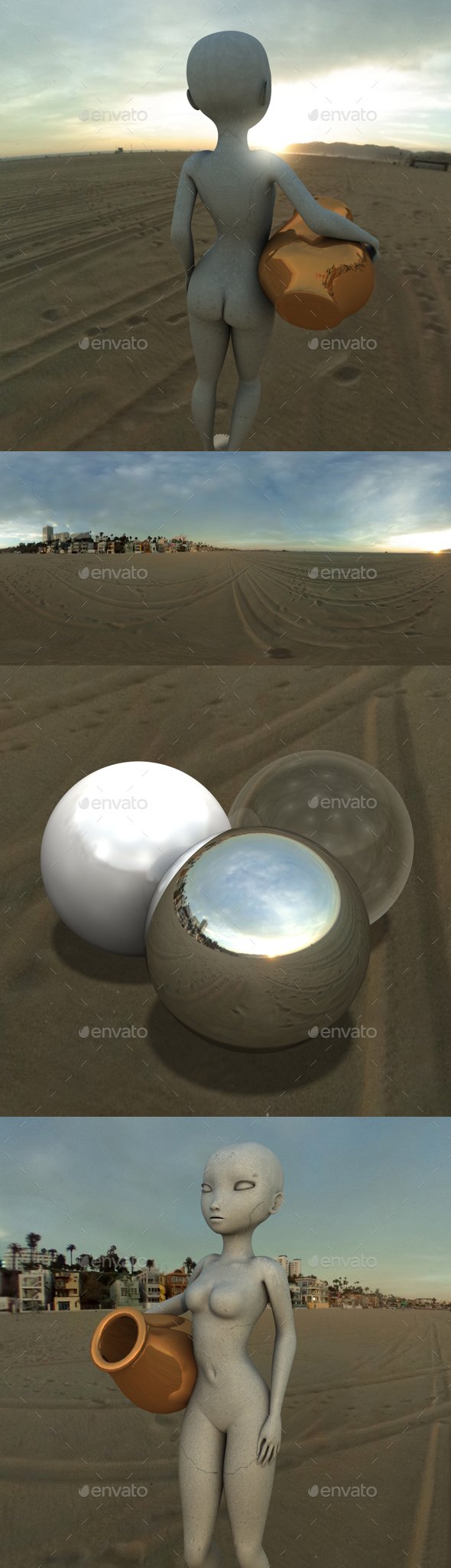 Beach Sunset HDRI - 3DOcean Item for Sale