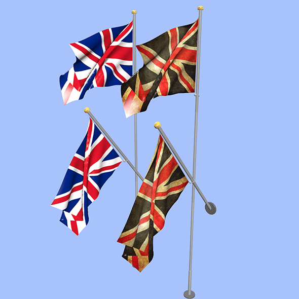 United Kingdom Uk Flag - 3DOcean Item for Sale