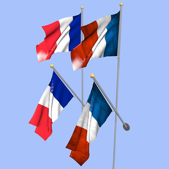 France Flag - 3DOcean Item for Sale