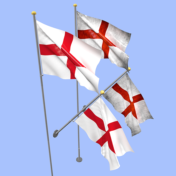 England Flag - 3DOcean Item for Sale