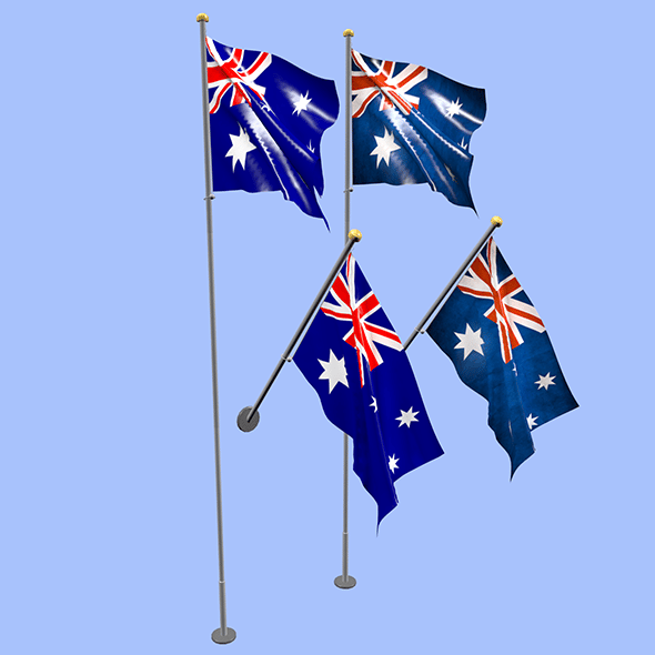 Australia Flag - 3DOcean Item for Sale