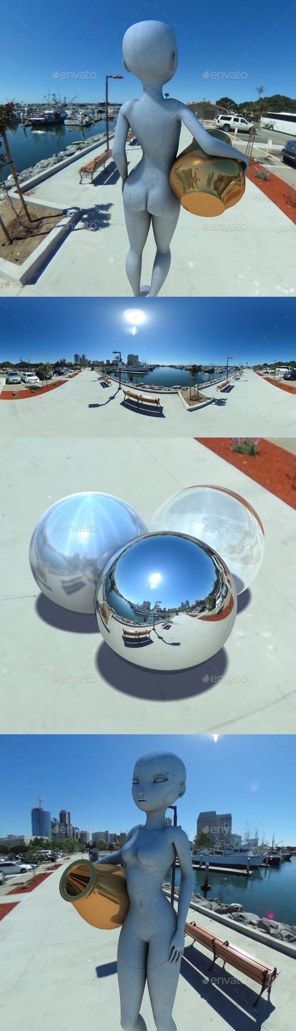 San Diego Harbour HDRI - 3DOcean Item for Sale