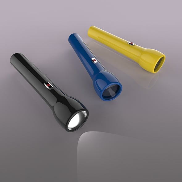 Flashlight - 3DOcean Item for Sale