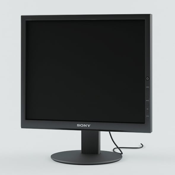 Vray Ready Computer Square Screen Monitor by arcelement | 3DOcean