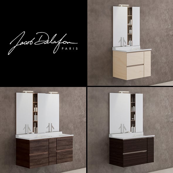 washbasin jacob delafon SOPRANO - 3DOcean Item for Sale