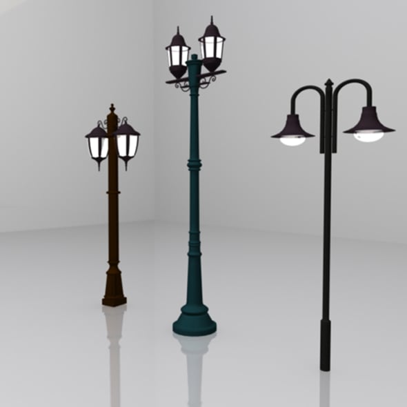 Street Light 3 model - 3DOcean Item for Sale