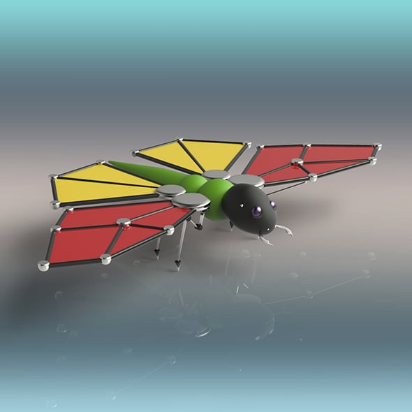 Butterfly Robot - 3DOcean Item for Sale