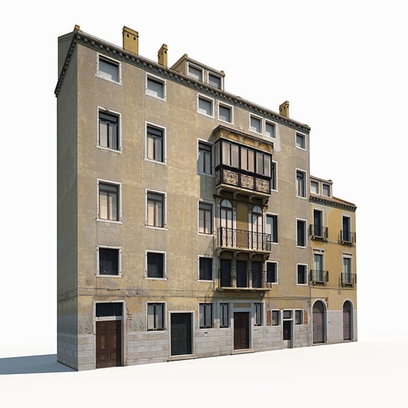 Building Facade 175 Low Poly - 3DOcean Item for Sale