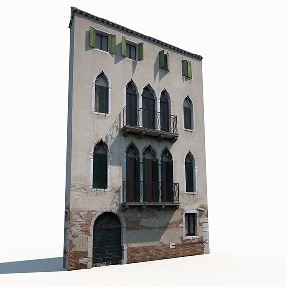 Building Facade 177 Low Poly - 3DOcean Item for Sale