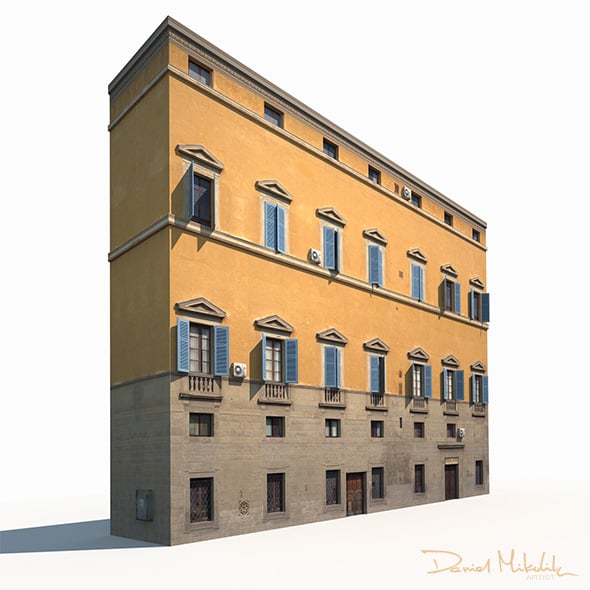 Building Facade 178 Low Poly - 3DOcean Item for Sale